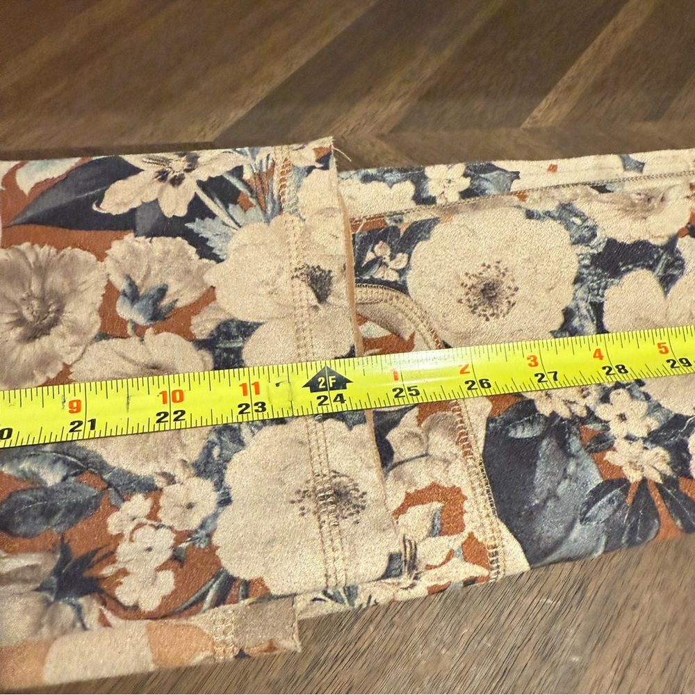 Solitaire (Anthropologie) Floral Faux Suede Folk Jacket Duster, Size Small - Picture 12 of 13